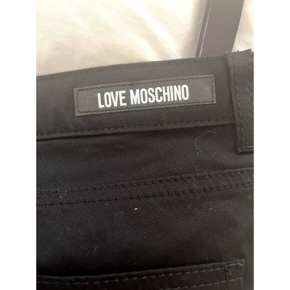 Womens Love Moschino Black Straight Leg Jeans Size 32 - Picture 6 of 10